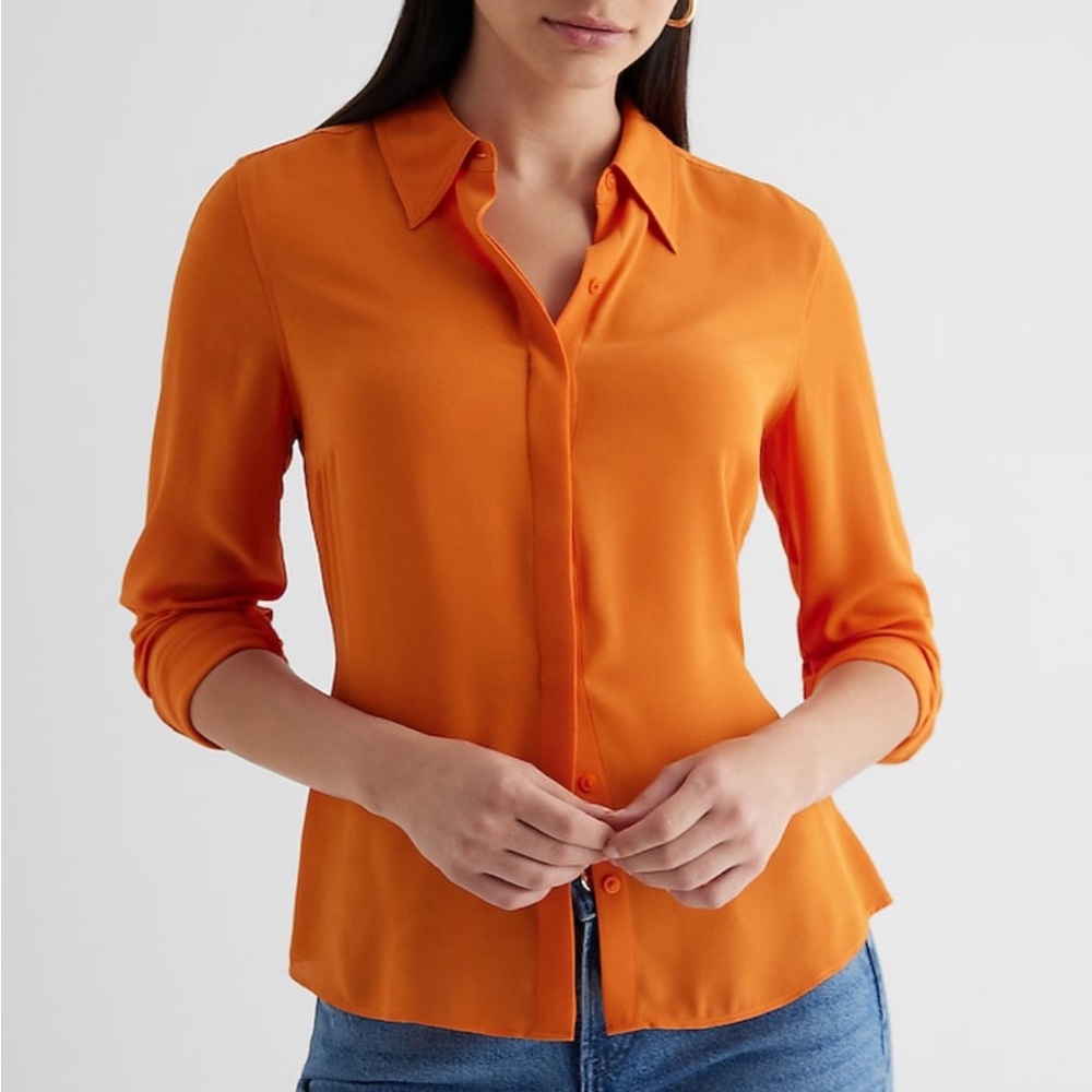 NWT Slim portofibo shirt size S orange summer ready 🍊